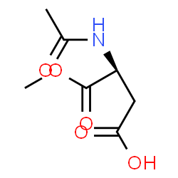 ChemSpider 2D Image | (3S)-3-Acetamido-4-methoxy-4-oxobutanoic acid | C7H11NO5