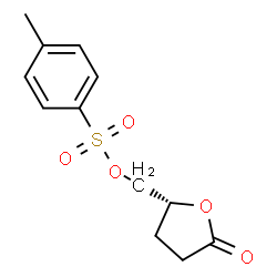 ChemSpider 2D Image | (R)-(-)-Dihydro-5-(p-tolylsulfonyloxymethyl)-2(3H)-furanone | C12H14O5S