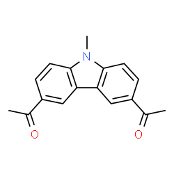 ChemSpider 2D Image | 3,6-DIACETYL-9-METHYLCARBAZOLE | C17H15NO2