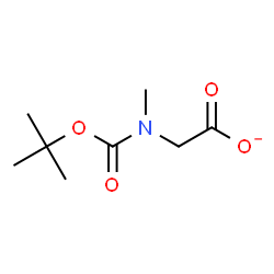 ChemSpider 2D Image | (Methyl{[(2-methyl-2-propanyl)oxy]carbonyl}amino)acetate | C8H14NO4