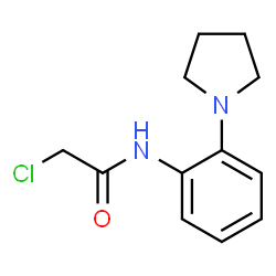 ChemSpider 2D Image | 2-chloro-N-(2-pyrrolidin-1-ylphenyl)acetamide | C12H15ClN2O