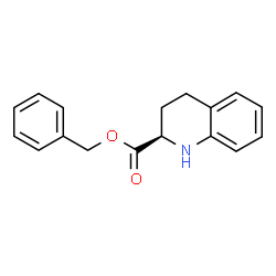 ChemSpider 2D Image | Benzyl (2R)-1,2,3,4-tetrahydro-2-quinolinecarboxylate | C17H17NO2
