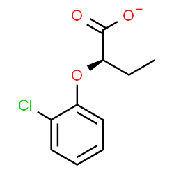 ChemSpider 2D Image | (2R)-2-(2-Chlorophenoxy)butanoate | C10H10ClO3