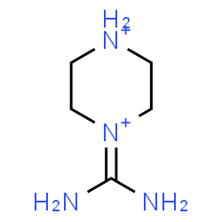 ChemSpider 2D Image | 1-(Diaminomethylene)piperazinediium | C5H14N4