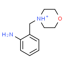 ChemSpider 2D Image | 4-(2-Aminobenzyl)morpholin-4-ium | C11H17N2O