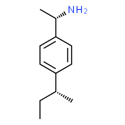 ChemSpider 2D Image | (1S)-1-{4-[(2R)-2-Butanyl]phenyl}ethanamine | C12H19N