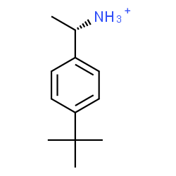 ChemSpider 2D Image | (1S)-1-[4-(2-Methyl-2-propanyl)phenyl]ethanaminium | C12H20N