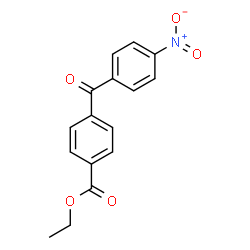 ChemSpider 2D Image | ethyl 4-(4-nitrobenzoyl)benzoate | C16H13NO5