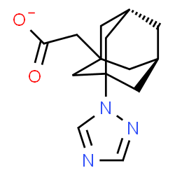 ChemSpider 2D Image | [(5R,7S)-3-(1H-1,2,4-Triazol-1-yl)adamantan-1-yl]acetate | C14H18N3O2