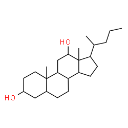 ChemSpider 2D Image | Cholane-3,12-diol  | C24H42O2
