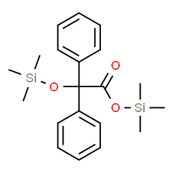 ChemSpider 2D Image | Trimethylsilyl diphenyl[(trimethylsilyl)oxy]acetate  | C20H28O3Si2