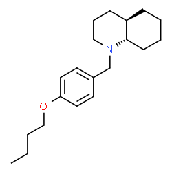 ChemSpider 2D Image | (4aR,8aS)-1-(4-Butoxybenzyl)decahydroquinoline | C20H31NO