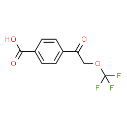 ChemSpider 2D Image | 4-[(Trifluoromethoxy)acetyl]benzoic acid | C10H7F3O4