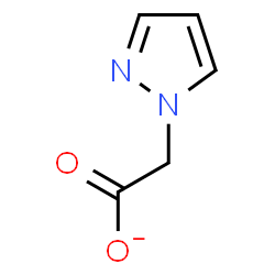 ChemSpider 2D Image | 1H-Pyrazol-1-ylacetate | C5H5N2O2