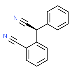 ChemSpider 2D Image | 2-[(S)-Cyano(phenyl)methyl]benzonitrile | C15H10N2
