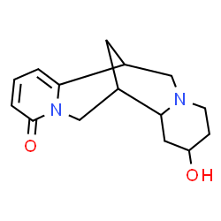 ChemSpider 2D Image | 13-Hydroxy-3,4,5,6-tetradehydrospartein-2-one | C15H20N2O2