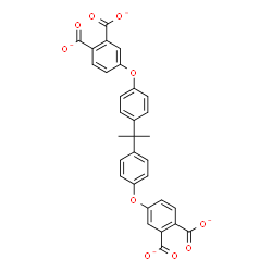 ChemSpider 2D Image | 4,4'-[2,2-Propanediylbis(4,1-phenyleneoxy)]diphthalate | C31H20O10
