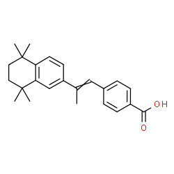 ChemSpider 2D Image | 4-[2-(5,5,8,8-Tetramethyl-5,6,7,8-tetrahydro-2-naphthalenyl)-1-propen-1-yl]benzoic acid | C24H28O2