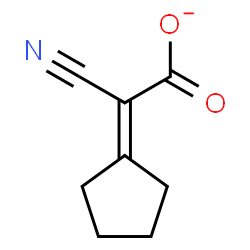 ChemSpider 2D Image | Cyano(cyclopentylidene)acetate | C8H8NO2