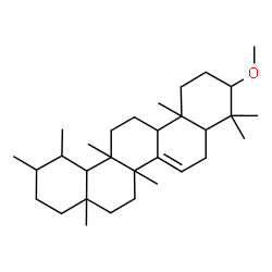 ChemSpider 2D Image | 10-Methoxy-1,2,4a,6a,9,9,12a,14a-octamethyl-1,2,3,4,4a,5,6,6a,8,8a,9,10,11,12,12a,12b,13,14,14a,14b-icosahydropicene | C31H52O
