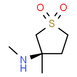 ChemSpider 2D Image | (3R)-N,3-Dimethyltetrahydro-3-thiophenamine 1,1-dioxide | C6H13NO2S
