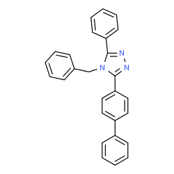 ChemSpider 2D Image | 4-Benzyl-3-(4-biphenylyl)-5-phenyl-4H-1,2,4-triazole | C27H21N3