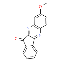 ChemSpider 2D Image | 8-Methoxy-indeno[1,2-b]quinoxalin-11-one | C16H10N2O2