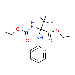 ChemSpider 2D Image | Ethyl 2-[(ethoxycarbonyl)amino]-3,3,3-trifluoro-N-2-pyridinylalaninate | C13H16F3N3O4