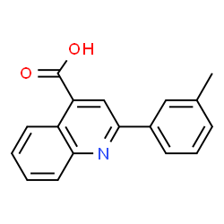 ChemSpider 2D Image | 2-M-TOLYL-QUINOLINE-4-CARBOXYLIC ACID | C17H13NO2