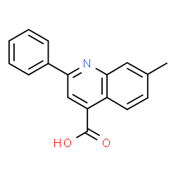 ChemSpider 2D Image | 7-Methyl-2-phenyl-4-quinolinecarboxylic acid | C17H13NO2