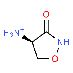 ChemSpider 2D Image | (4R)-3-Oxo-1,2-oxazolidin-4-aminium | C3H7N2O2