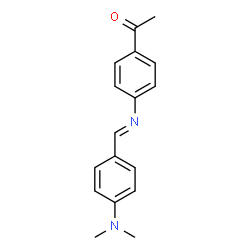 ChemSpider 2D Image | 1-{4-[(4-Dimethylamino-benzylidene)-amino]-phenyl}-ethanone | C17H18N2O