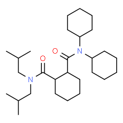 ChemSpider 2D Image | N,N-Dicyclohexyl-N',N'-diisobutyl-1,2-cyclohexanedicarboxamide | C28H50N2O2