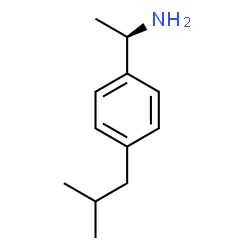 ChemSpider 2D Image | (1R)-1-(4-Isobutylphenyl)ethanamine | C12H19N