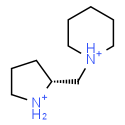 ChemSpider 2D Image | 1-[(2R)-2-Pyrrolidiniumylmethyl]piperidinium | C10H22N2