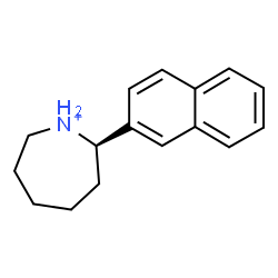 ChemSpider 2D Image | (2R)-2-(2-Naphthyl)azepanium | C16H20N