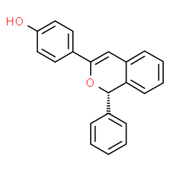 ChemSpider 2D Image | 4-[(1S)-1-Phenyl-1H-isochromen-3-yl]phenol | C21H16O2