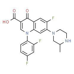 ChemSpider 2D Image | Temafloxacin | C21H18F3N3O3
