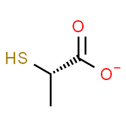 ChemSpider 2D Image | (2S)-2-Sulfanylpropanoate | C3H5O2S