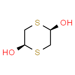 ChemSpider 2D Image | (2R,5R)-1,4-Dithiane-2,5-diol | C4H8O2S2