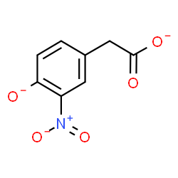 ChemSpider 2D Image | (3-Nitro-4-oxidophenyl)acetate | C8H5NO5