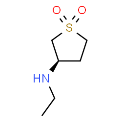 ChemSpider 2D Image | (3R)-N-Ethyltetrahydro-3-thiophenamine 1,1-dioxide | C6H13NO2S