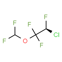 ChemSpider 2D Image | (2S)-2-Chloro-1-(difluoromethoxy)-1,1,2-trifluoroethane | C3H2ClF5O