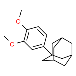 ChemSpider 2D Image | 1-(3,4-Dimethoxyphenyl)adamantane | C18H24O2