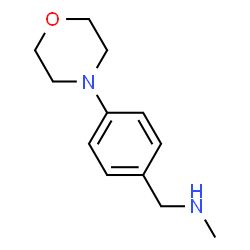 ChemSpider 2D Image | N-methyl-1-(4-morpholinophenyl)methanamine | C12H18N2O