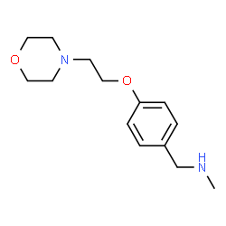 ChemSpider 2D Image | N-methyl-N-[4-(2-morpholin-4-ylethoxy)benzyl]amine | C14H22N2O2