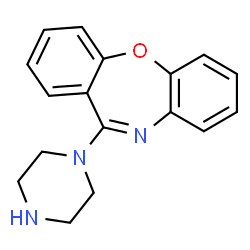 ChemSpider 2D Image | 11-(1-Piperazinyl)dibenzo[b,f][1,4]oxazepine | C17H17N3O