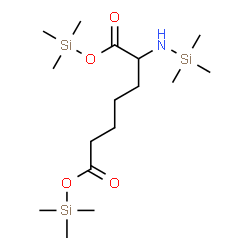 ChemSpider 2D Image | Bis(trimethylsilyl) 2-[(trimethylsilyl)amino]heptanedioate  | C16H37NO4Si3