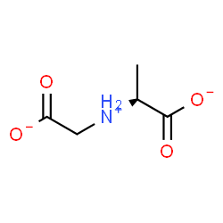 ChemSpider 2D Image | (2S)-2-[(Carboxylatomethyl)ammonio]propanoate | C5H8NO4
