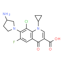 ChemSpider 2D Image | Clinafloxacin | C17H17ClFN3O3